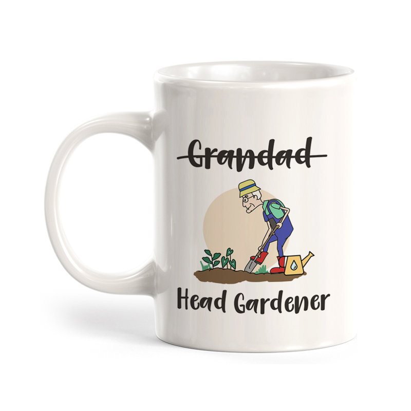 Grande tasse à café 11 oz Granddad Head Gardener, Ensemble de verres à lait