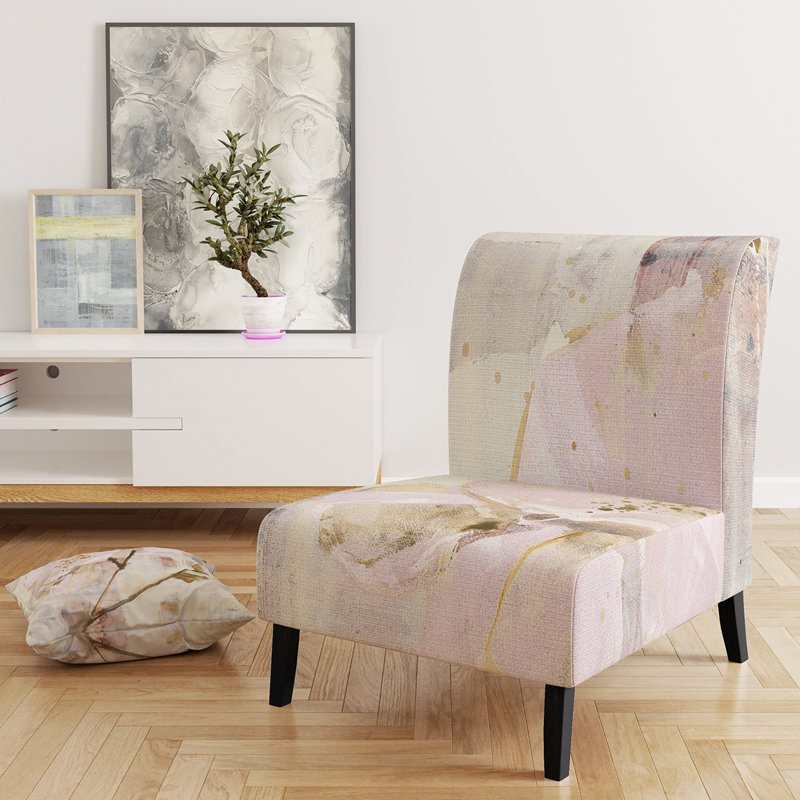 Fauteuil de chambre rembourré Elegance I Pink - Shabby Elegance