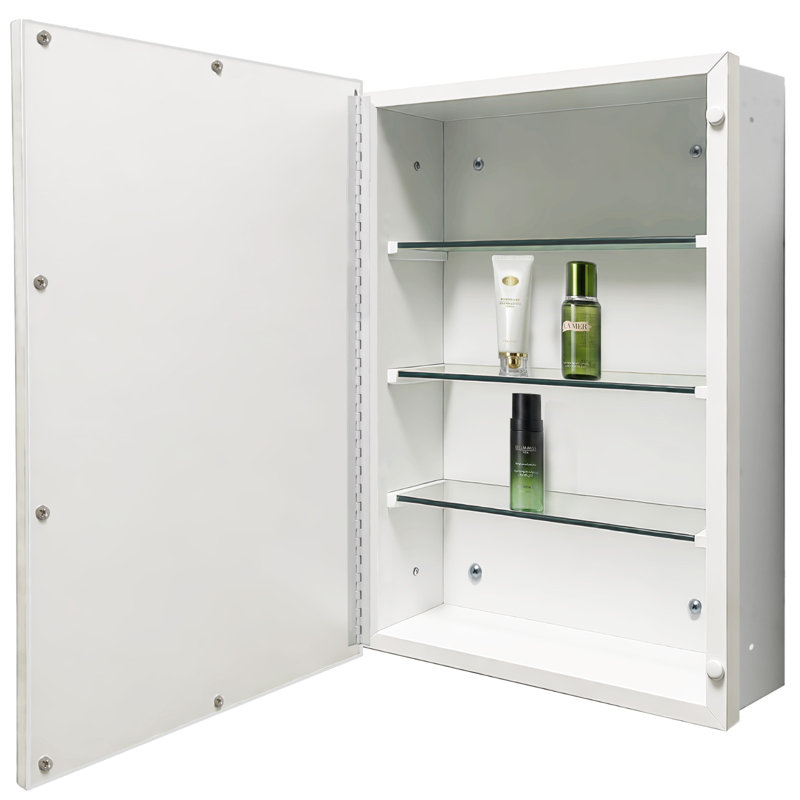 Armoire à pharmacie rétro 20 x 32, Argent, 32" H x 20" W x 5.1" D