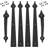 Decorative Garage Door Accents Hinges Handles Hardware Kit,  2 Handles And 4  Hinges