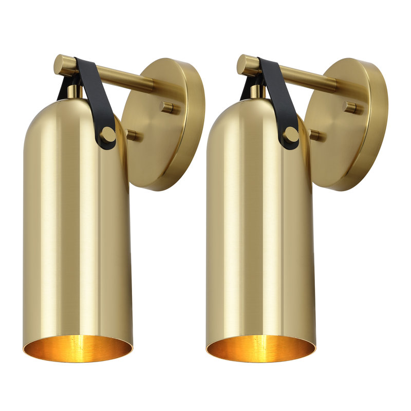 Caniah Armed Sconce, Brass Gold