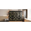 Grand lit escamotable pliant latéral de taille grand avec motif imprimé tendance, éclairage DEL sous le lit et prise USB intégrée - conception peu encombrante-645723497-645723499