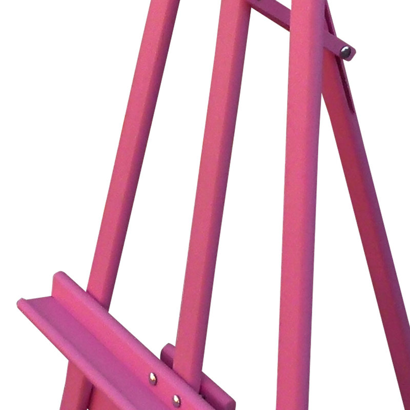 Gargi Ebern Designs Folding Wood Tripod Easel, 180'Hx51'Wx45'D, Pink