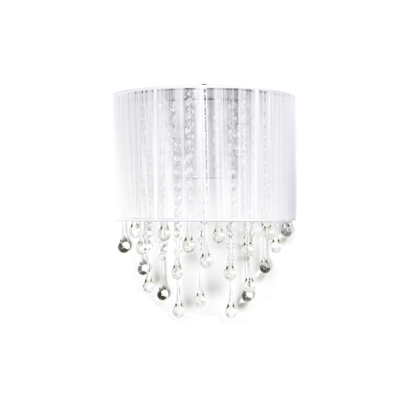 Macalester Flush Mounted Sconce, White