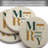 Merry 4-Pack Round Natural Sandstone Coasters