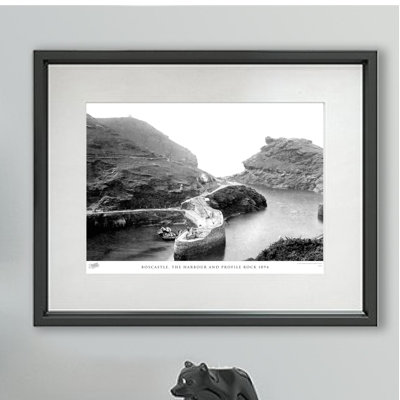 Boscastle, The Harbour And Profile Rock 1894 - Single Picture Frame Print
