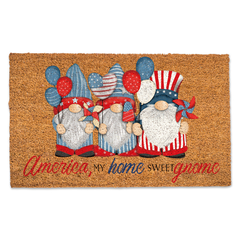 Jonda Non-Slip Independence Day Outdoor Doormat