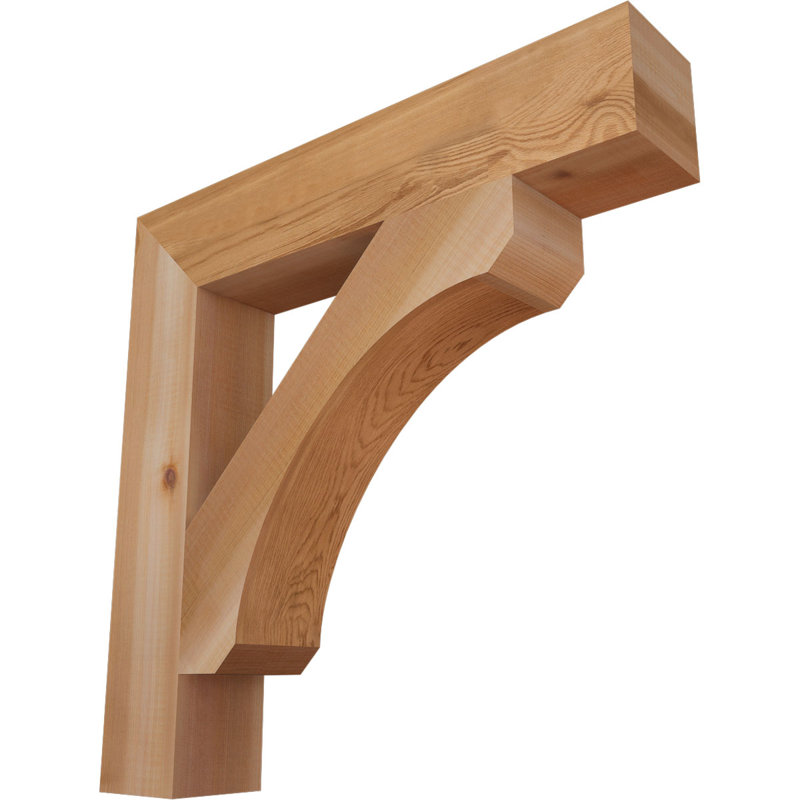Support en blocs de cèdre rouge occidental l 3 1/2 po x P 22 po x H 22 po, Cèdre rouge, Lisse, H 22 po x l 3,5 po x P 22 po
