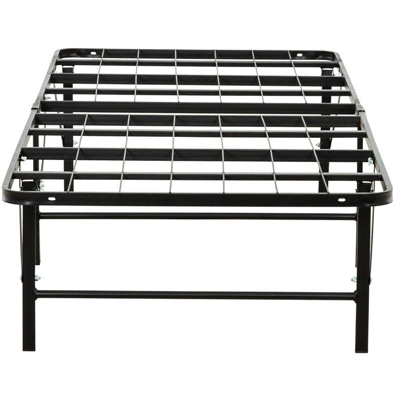 Black Metal Bed Frame For , And Versatile Bedroom Platform Bed, Size With Ample Under Storage, Twin XL
