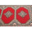 Tapis en laine rouge/brun 3 pi x 5 pi 4 po à la main one-of-kind-noué la 2010 bokhara Belluno