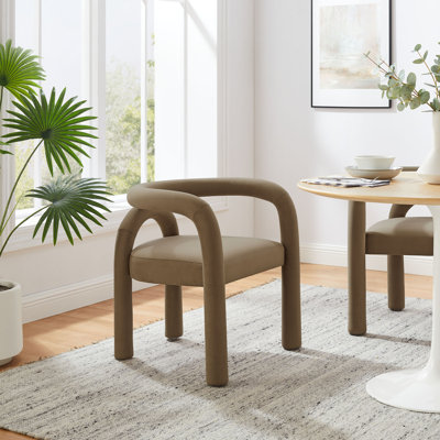 Chaise d'appoint en velours Astrid