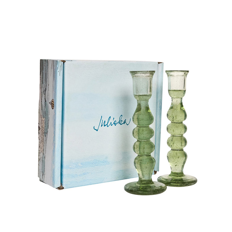 Provence Candlestick, 7" H x 2.5" W x 2.5" D, Basil