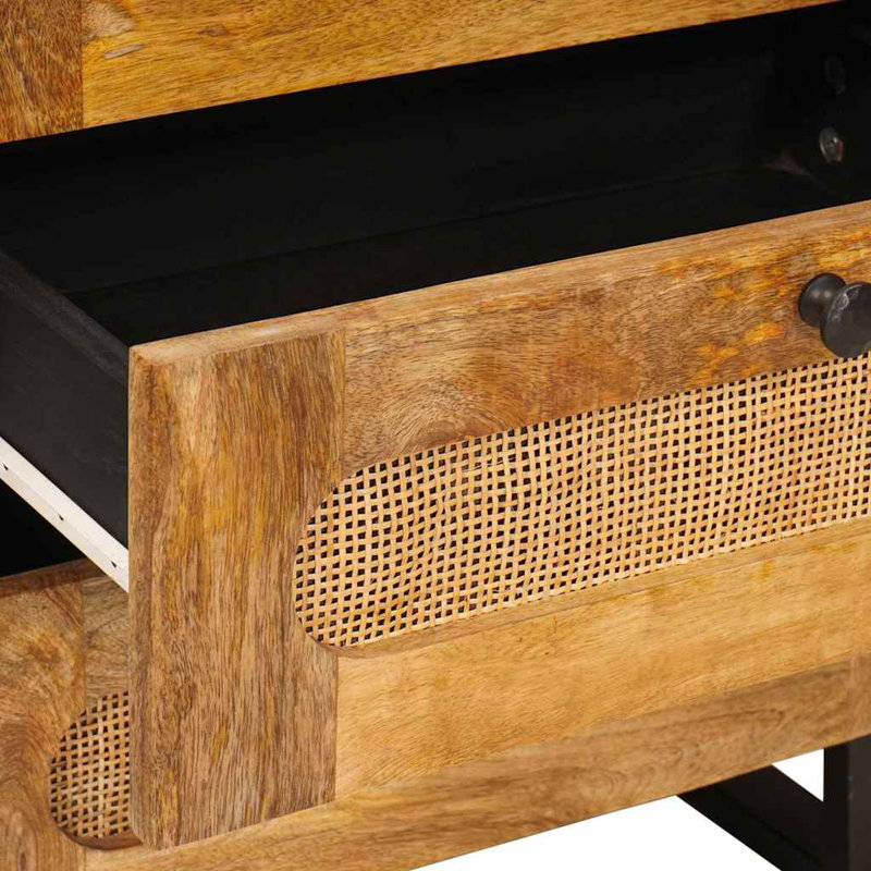50cm W Solid Wood Bedside Table