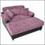 Canapé méridienne moderne 62 po Cloud-1670741716