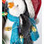 3 Piece Figurine Set with Christmas Lights