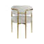 Fauteuil en chenille et or (ensemble de 2)