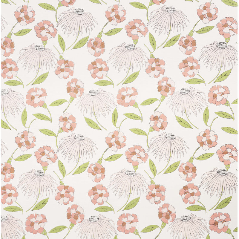 Schumacher x Celerie Kemble Bouquet Toss Fabric, Fawn