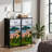 4 Drawer Dresser for Bedroom, Narrow Chest of Drawers, Wooden Top and Study Iron Frame 18"x37.5"-(WxH)