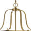 Lustre rectangulaire en verre transparent 4 lumières