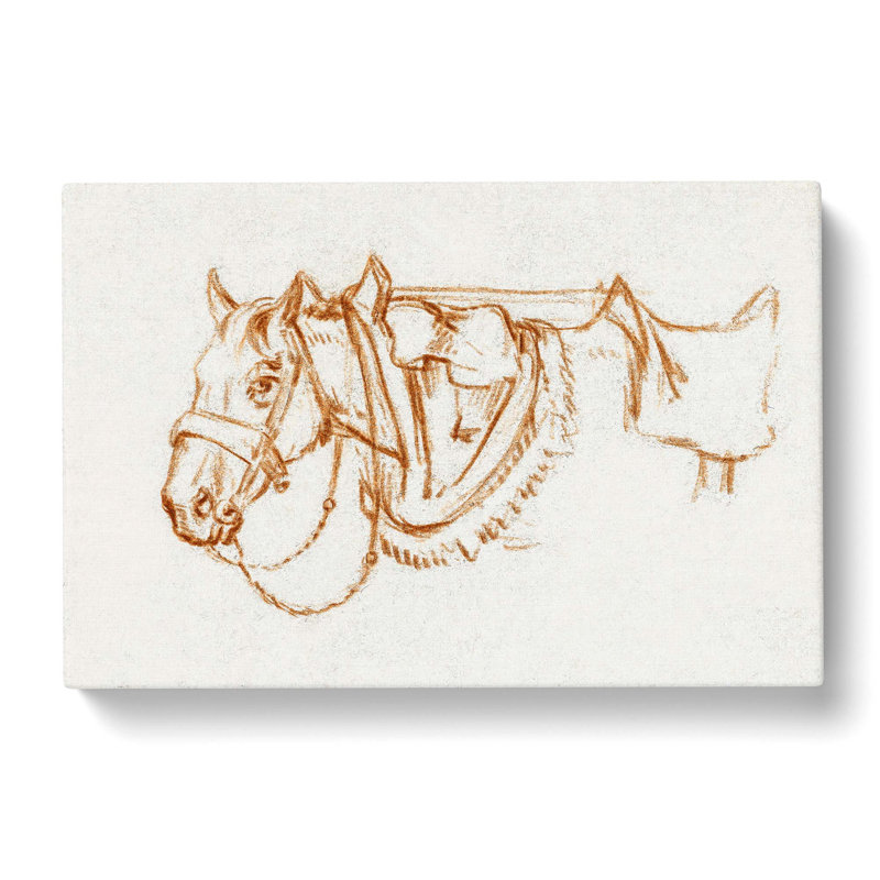 Rigged Horse by Jean Bernard - Wrapped Canvas Print, 35cm H x 50cm W x 3cm D