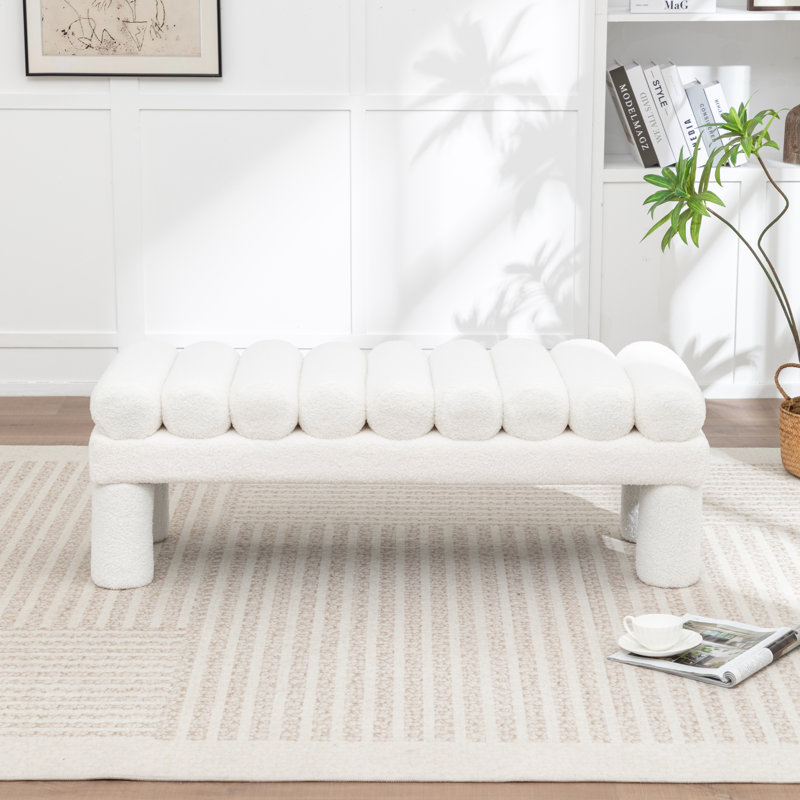 Banc rembourré Modern, White
