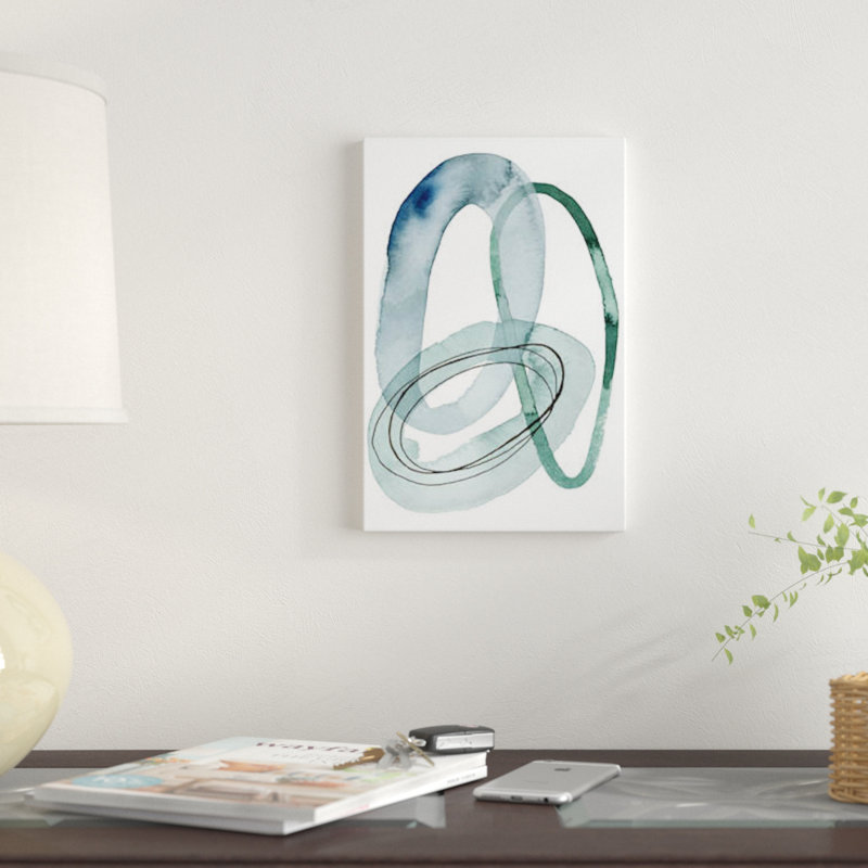 «Looping Abstract IV», reproduction sur toile, H 12 po x l 8 po x P 0,75 po, Toile tendue