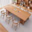 Bureau rectangulaire brun en bois massif-199818001