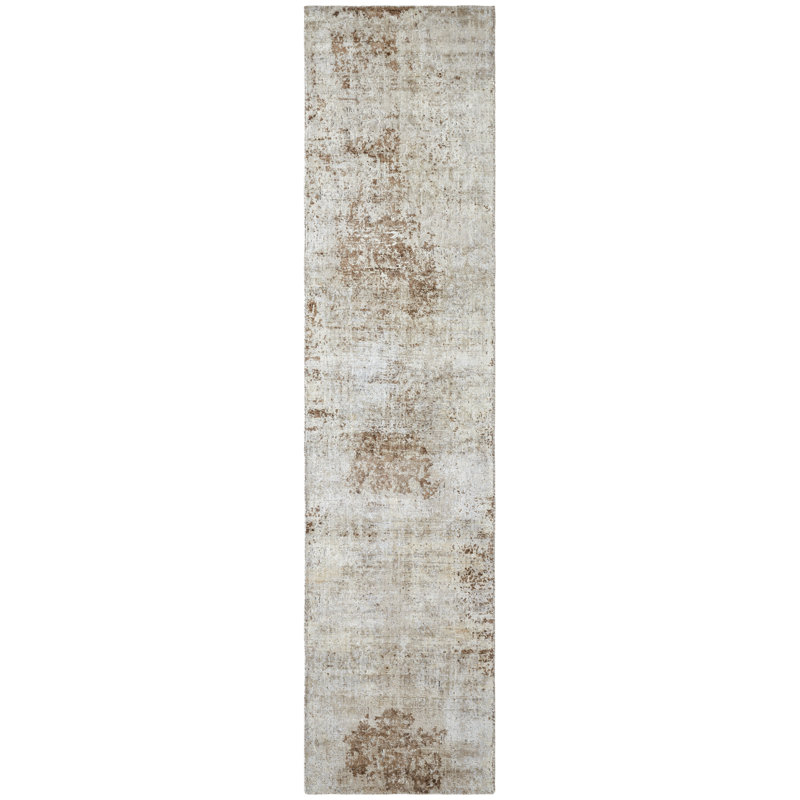 Elements Earthbound Mocha Handmade Area Rug, Runner 2'6" x 10'