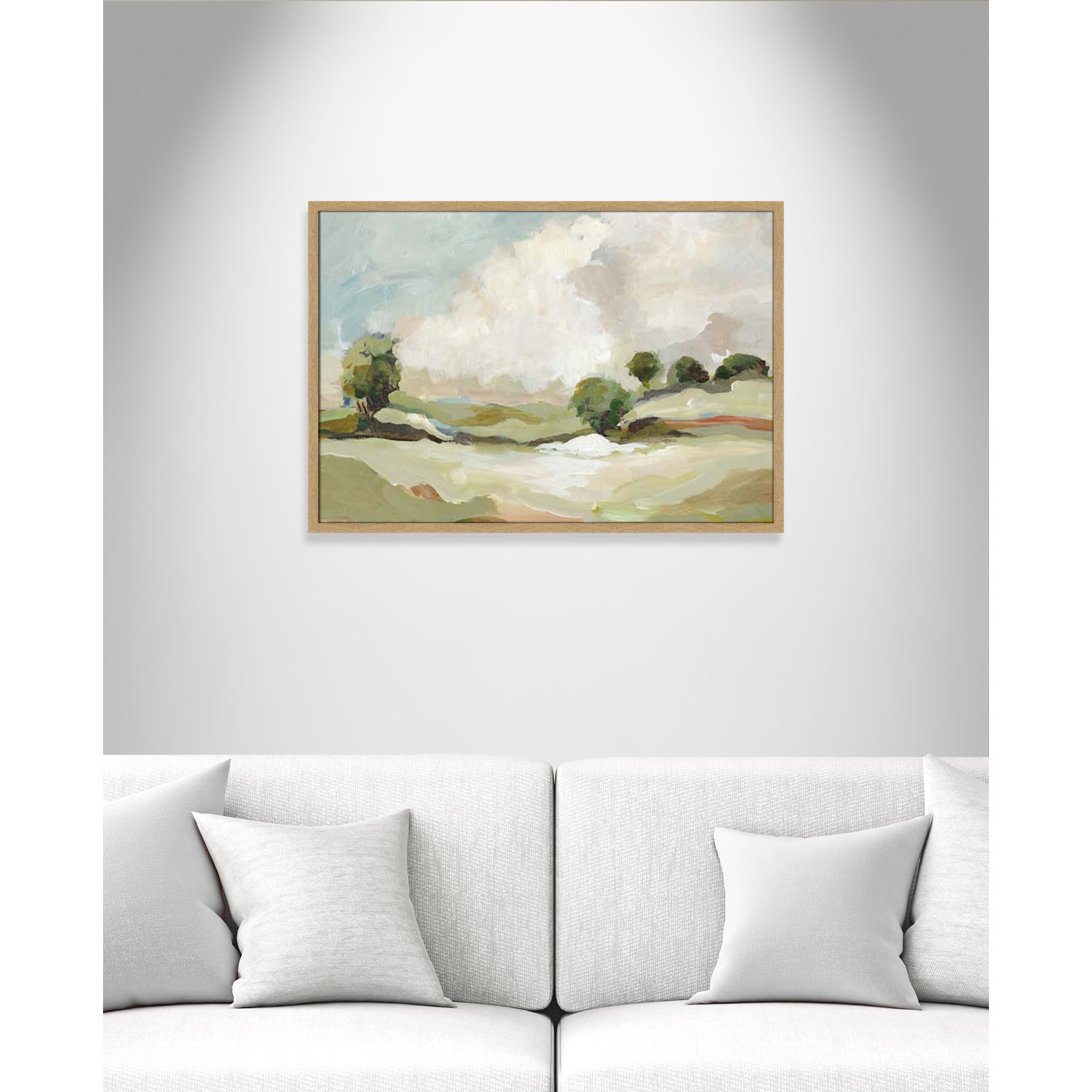 Pastoral Land by Allison Pearce, 25.5" H x 35.5" W x 1.25" D, Brown