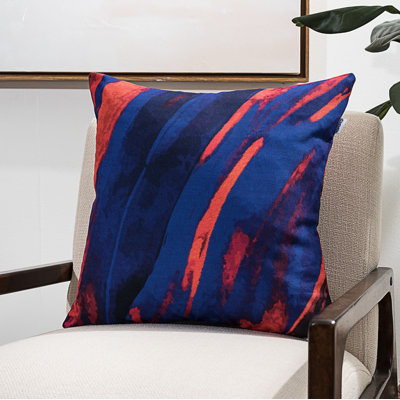 Dark Greenery Floral Throw Pillow
