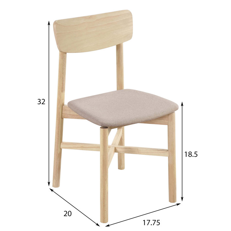 Ensemble de 2 chaises d'appoint Svenstra, Blanchies