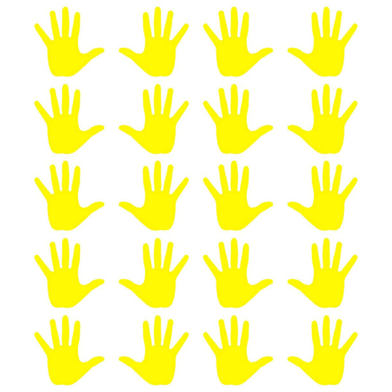 Abstract Non-Wall Damaging Wall Decal, Yellow