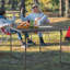 Table de camping d'extérieur carré L 34 po x l 34 po Naqi-87909548