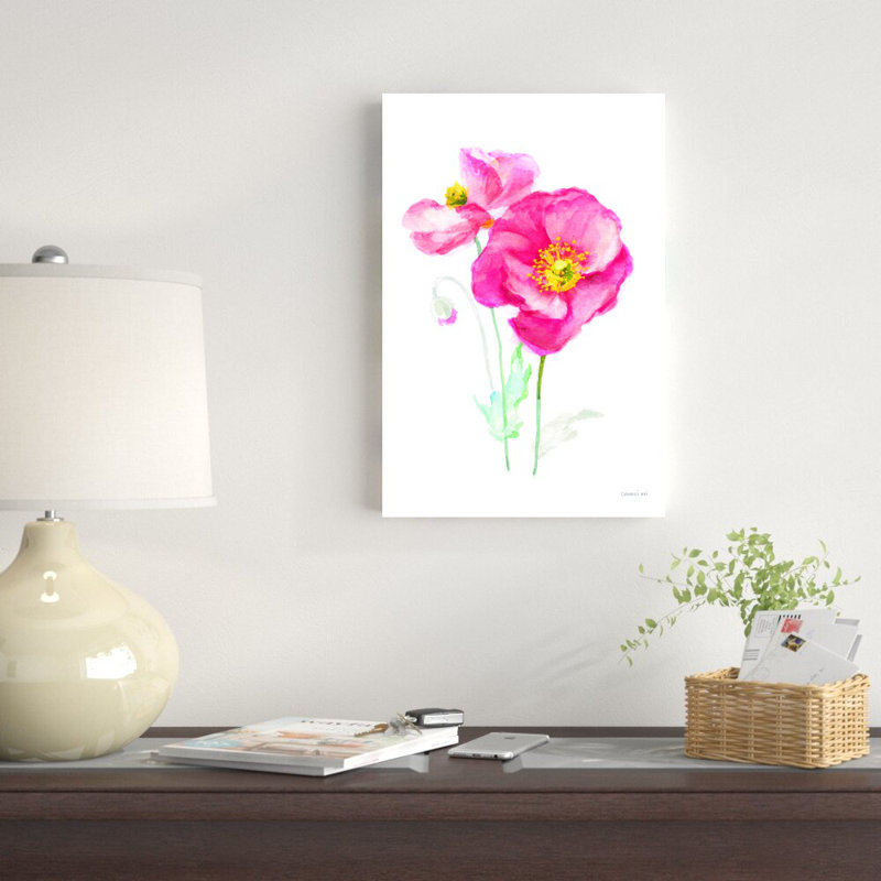 «Color of Spring III» par Danhui Nai - peinture sur toile tendue, H 18 po x l 12 po