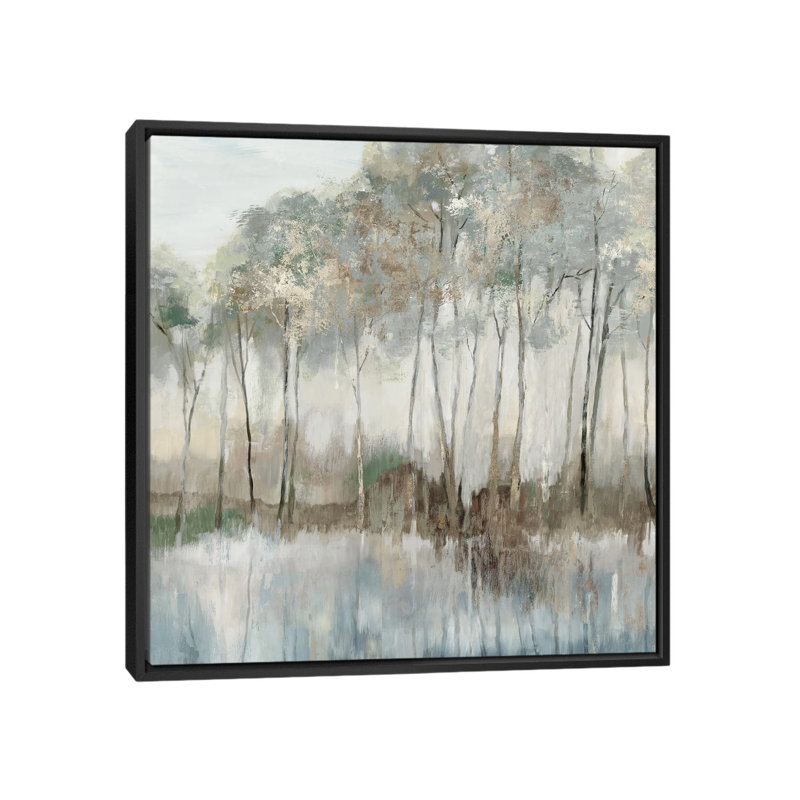 Serenade of Stillness - reproduction d'art murale - toile encadrée, H 18 po x l 18 po, Noir