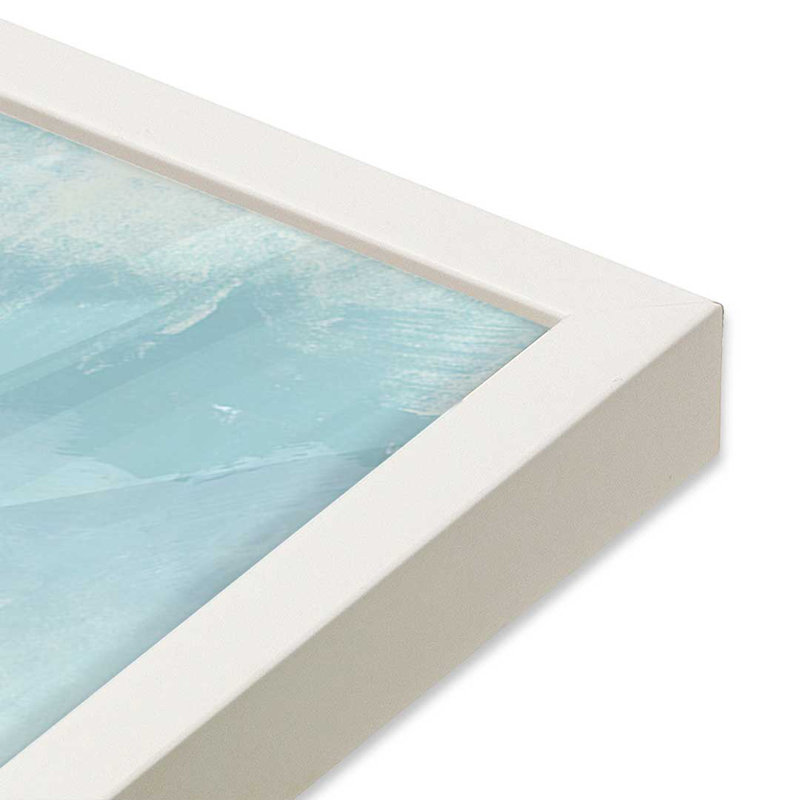 «Fields of Happy», ensemble de 2 impressions, 30 po x 30 po, Impression encadrée, Blanc opaque