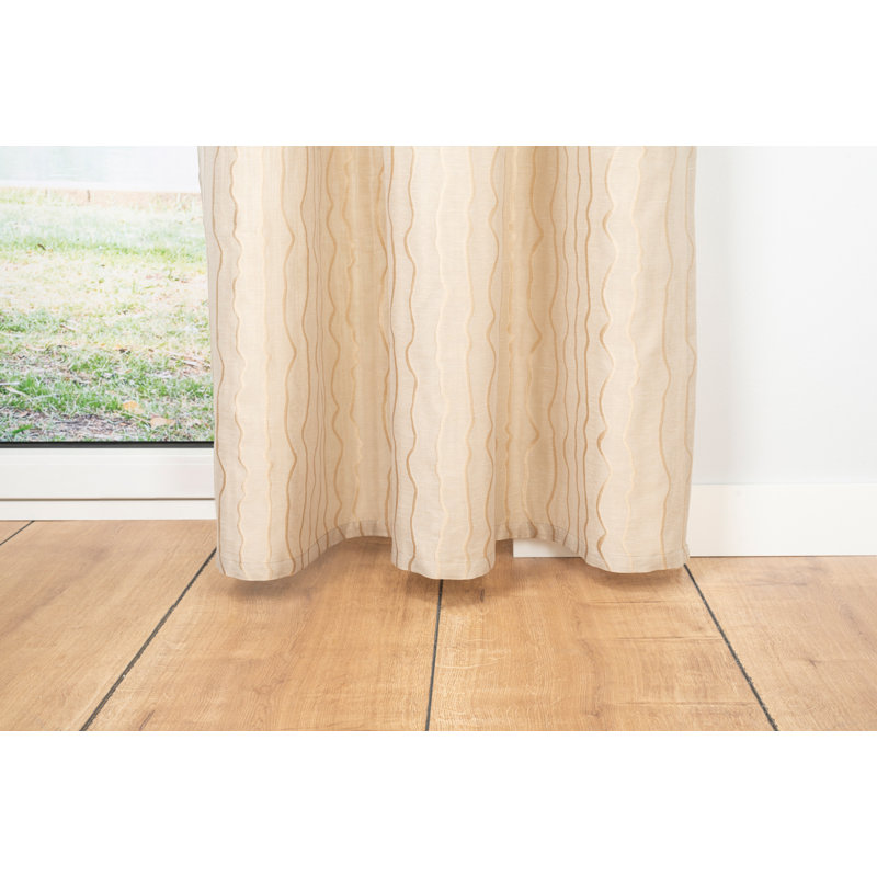 Stream Eyelet Room Darkening Curtain, Sand