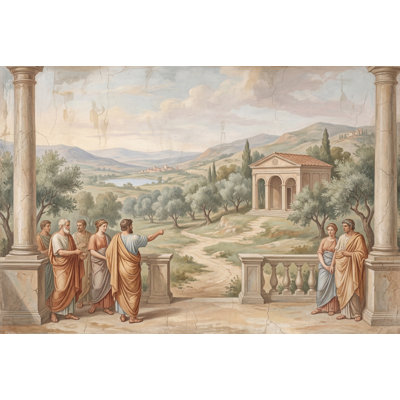 Décoration murale amovible classique paysage méditerranéen classique Roman