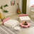 12PCS Fold Out Kids Couch Modular Kids Couch For Playroom In Pink-841154790