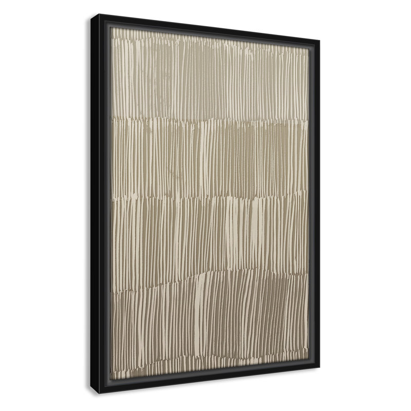 Linear Calm II Print by , Black Floater, 19.5" H x 13.5" W