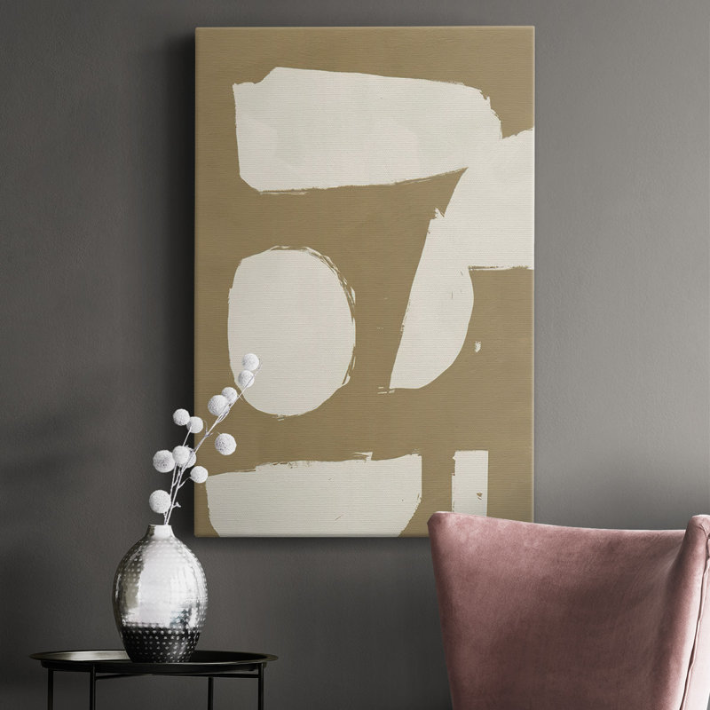 Chunky Abstract I - Wrapped Canvas Print, 27" H x 16" W x  1.5" D