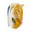 Ceramic Horse Head Sculpture with Abstract Multicolored Finish