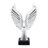 Elegant Eagle Wing Resin Sculpture Decorative Object for Living Room Decorations - Modern Figurine Accent for Office or Home Tabletop Decor - Silver-29305275-29305274