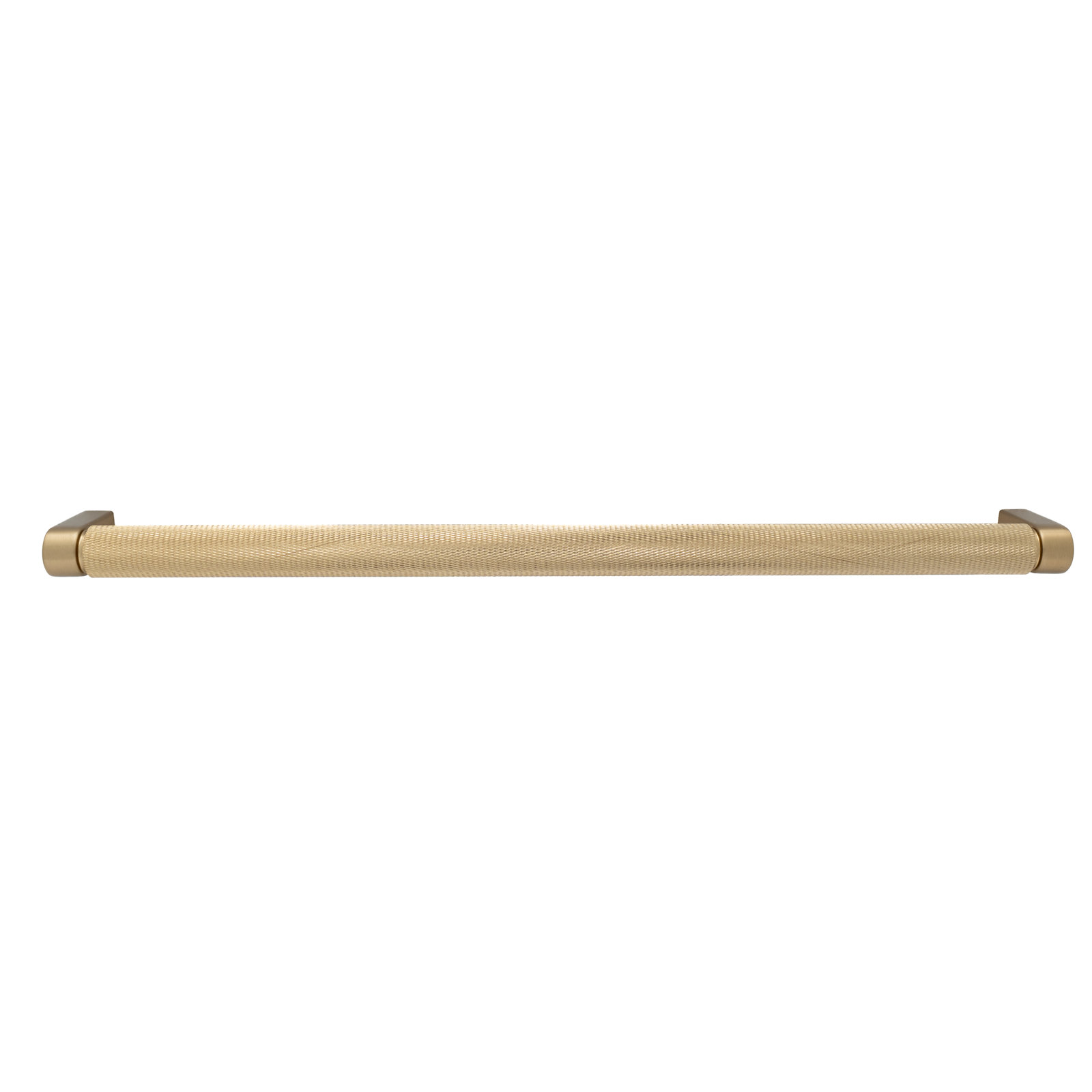 Kent Knurled Bar Cabinet Pull, 12", Champagne Bronze