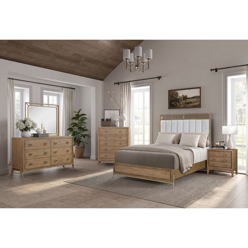 Commode 5 tiroirs au fini latté
