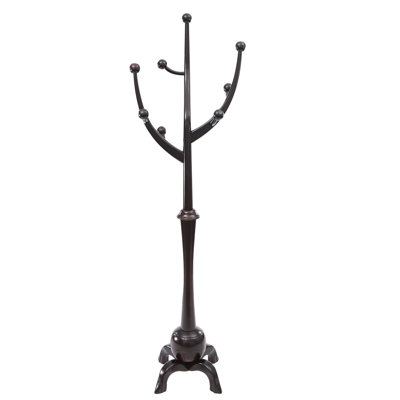 Freestanding Wooden Clothes Coat Rack