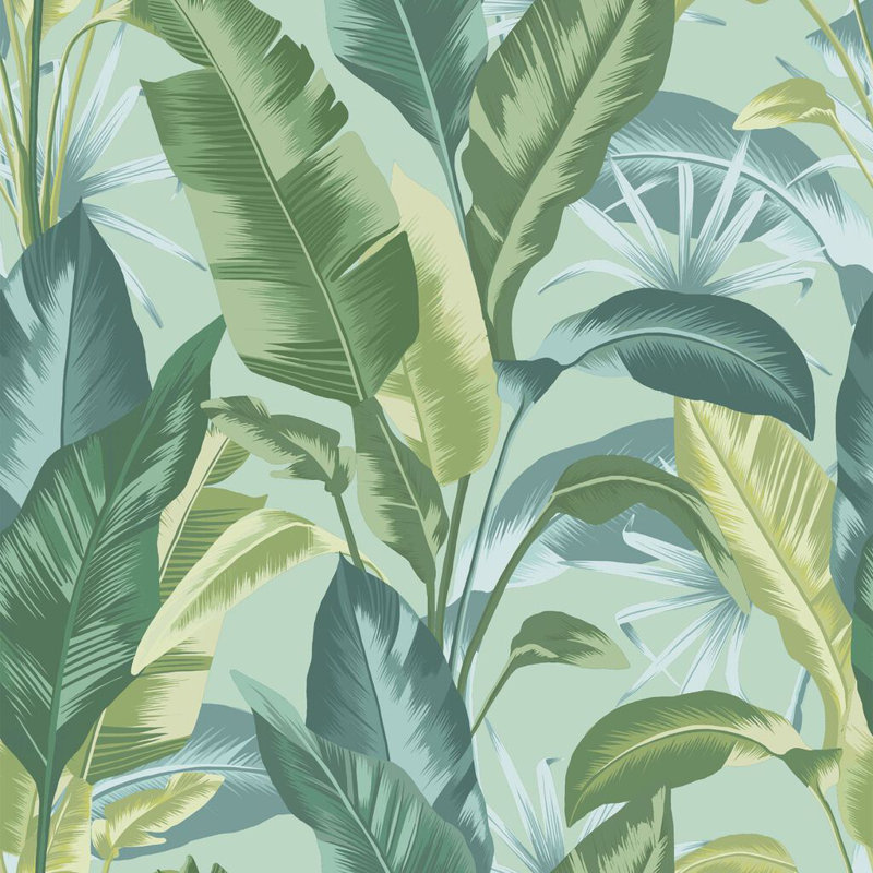Envy Leaf It Out Wallpaper, Blue