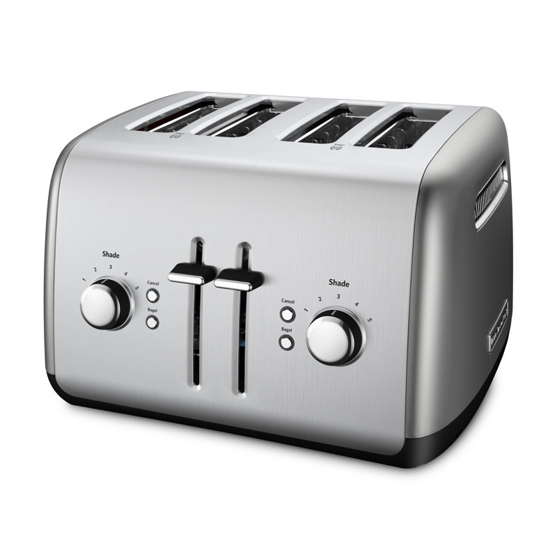 KitchenAid® 4-Slice Toaster with Manual High-Lift Lever, Contour Silver