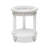 Monaco - Round End Table - No Insert - Blanc Finish