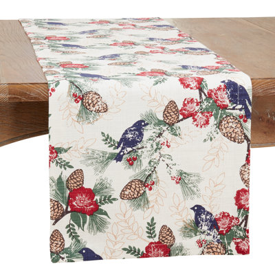 Runner_Pinecones And Birds Long Table Runner